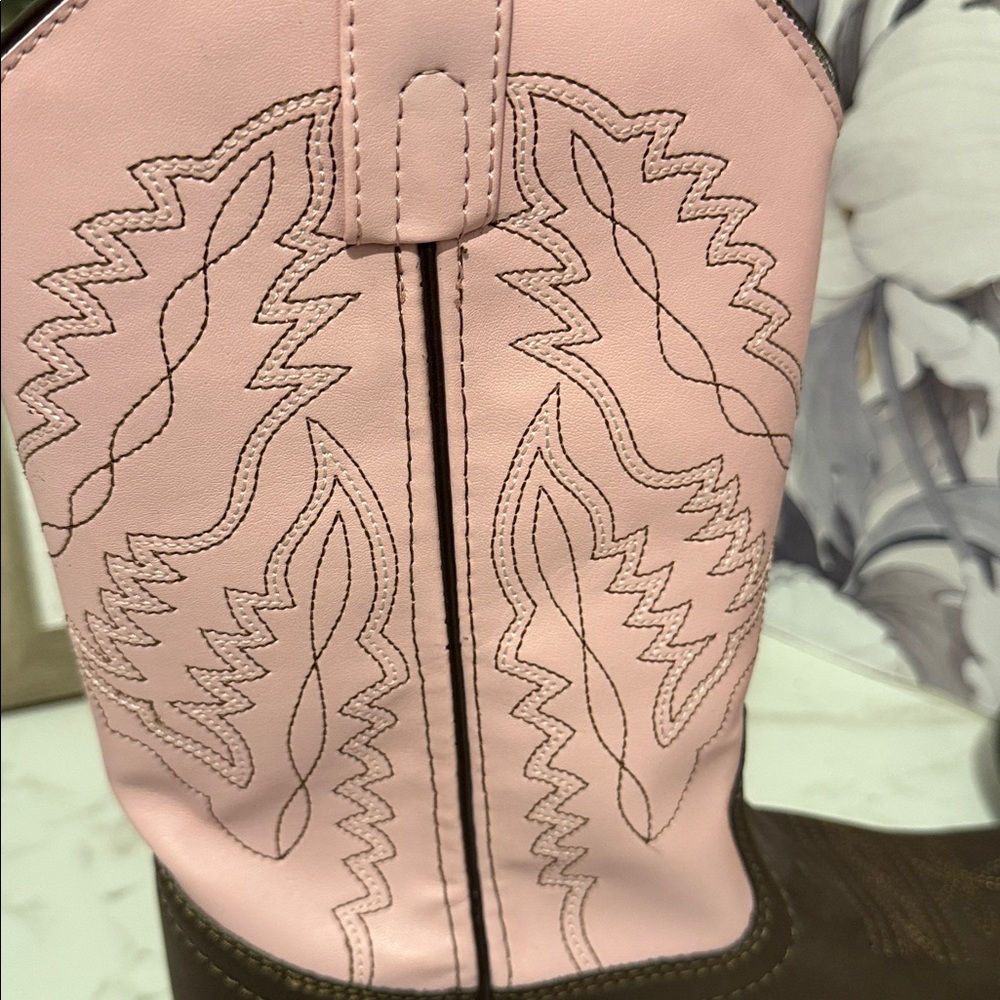 Smoky Mountain Boots Girls Youth Monterey Western‎ Brown Pink Size 3.5 - Picture 7 of 10